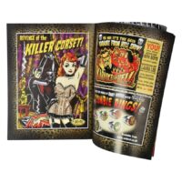 Vince Ray Comic Heft mit Voodoo-Design Offenes Comic-Heft mit buntem Voodoo-Motiv und Illustrationen von Vince Ray