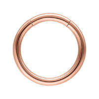 Basic Segmentring Roségold 10mm Segmentring in Roségold mit 10mm Durchmesser auf weißem Hintergrund