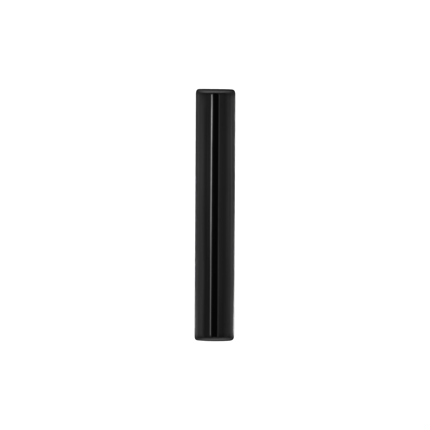 Schwarzes Titan Piercing Stab 14mm Schwarzer Titan-Piercingstab, 14 mm Länge, auf weißem Hintergrund