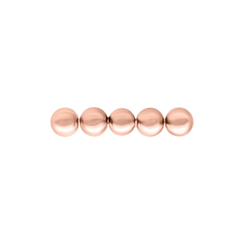 Roségoldener Push Fit Bubble Bar Aufsatz auf weißem Hintergrund