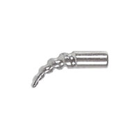 Silberner Unicorn Claw aus Chirurgenstahl Silberner Unicorn Claw aus Chirurgenstahl 316L, 18 mm lang, auf weißem Hintergrund