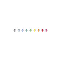 Bunte Titan-Clip-Kugeln von ART-Tech® Reihe von bunten Titan-Clip-Kugeln in Silber mit Farben Pink, Blau, Rot, Orange, Schwarz