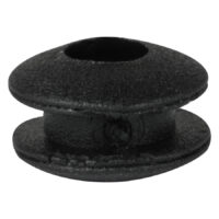 Schwarzer Silicon Rubber Soft von Wildcat Schwarzer, runder Silicon Rubber Soft auf grauem Hintergrund