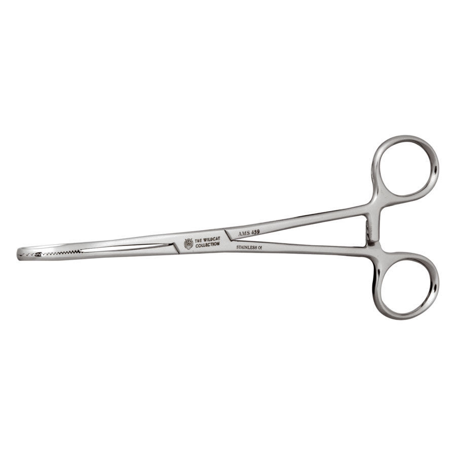 Wildcat® Edelstahl Piercing Zange Silberne Edelstahl Piercing Zange auf weißem Hintergrund
