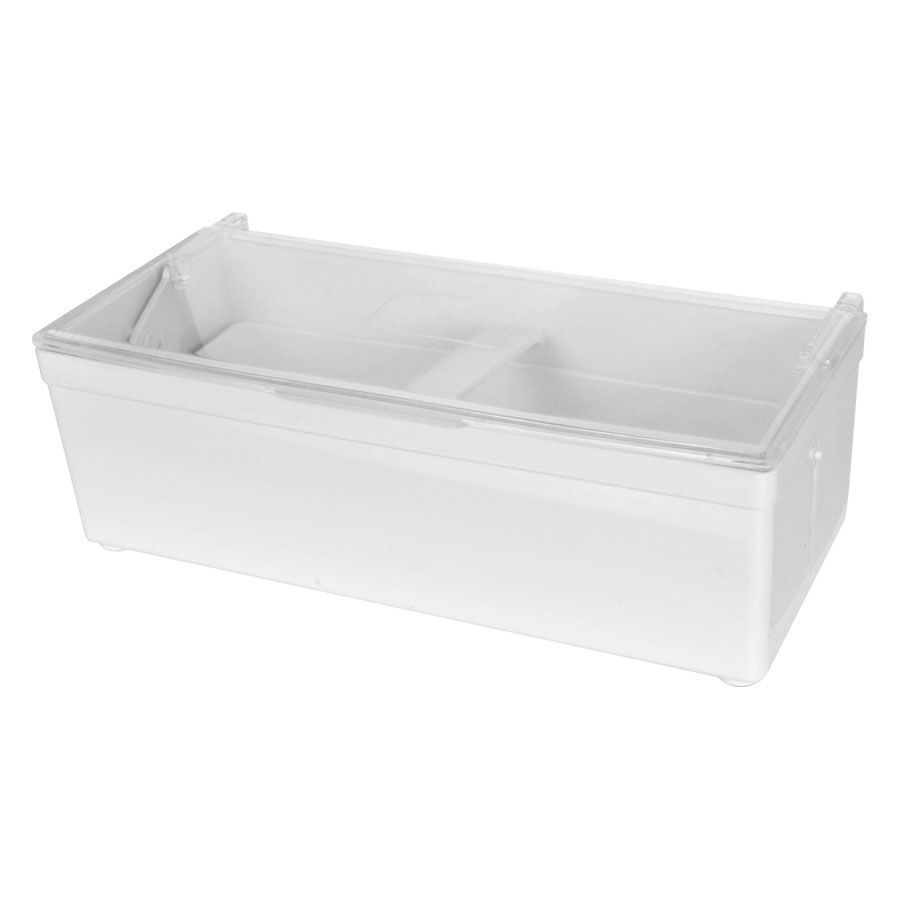Steriletray 1L rechteckig, transparent Rechteckige, transparente Steriletray 1L auf weißem Hintergrund