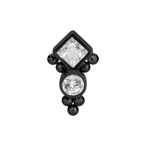 Push Fit Bubble Ornament Attachment - Schwarz