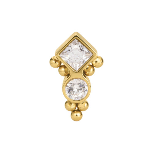 Push Fit Bubble Ornament Attachment - Gold