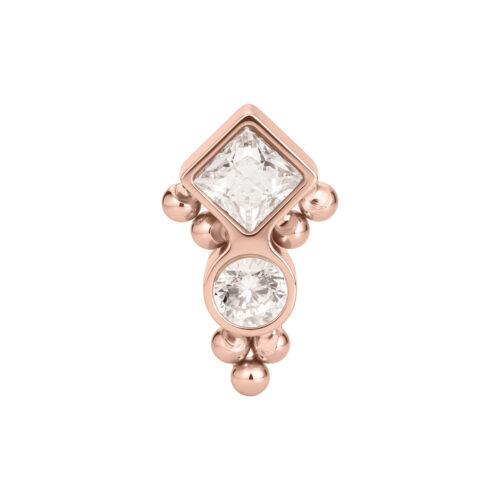 Push Fit Bubble Ornament Attachment - Roségold