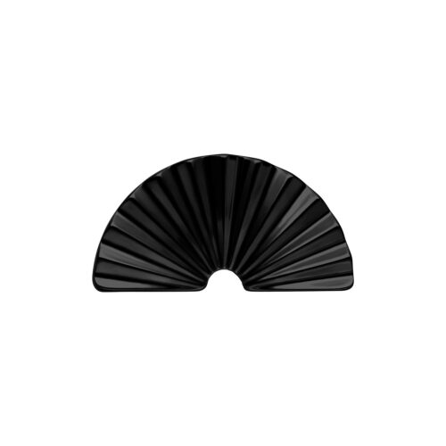 Push Fit Riffled Half Circle Attachment - Schwarz
