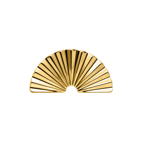 Push Fit Riffled Half Circle Attachment - Gold