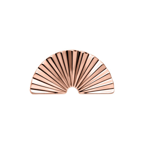 Push Fit Riffled Half Circle Attachment - Roségold